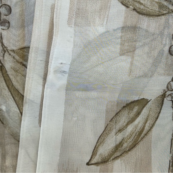CROSCILL AUTUMN LEAVES SHEER SCARF VALANCE PANEL CURTAIN FABRIC 62 X 208 - Picture 6 of 10